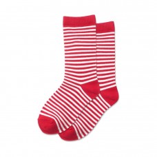 Hotsox Kid's Holiday Stripe Socks 1 Pair, Red, Small/Medium