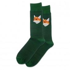 Hotsox Men's Mr Fox Socks 1 Pair, Forest, Men's 8.5-12 Shoe