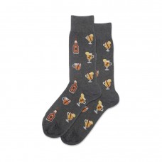 Hotsox Men's Hot Toddy Socks 1 Pair, Charcoal Heather, Men's 8.5-12 Shoe