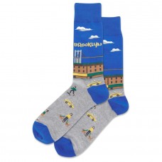 Hotsox Men's Brooklyn Socks 1 Pair, Blue, Men's 8.5-12 Shoe