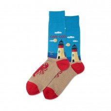 Hotsox Men's Cape Cod Socks 1 Pair, Turquoise, Men's 8.5-12 Shoe