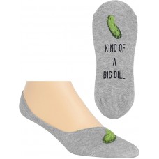 HotSox Mens Kind of a Big Dill Socks, Grey Heather, 1 Pair, Mens Shoe 6-12.5