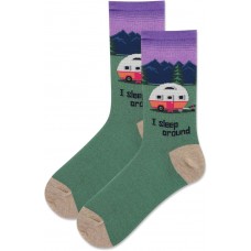 HotSox Women's I Sleep Around Socks 1 Pair, Purple, Women's 9-11 Shoe