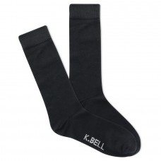 K. Bell Men's Soft Extreme Crew Socks  1 Pair, Black, Men's 8.5-12 Shoe