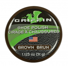 Griffin Leather Shoe Polish Brown 1.125oz