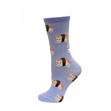 HotSox Lucky Cat Socks, Grey Heather, 1 Pair, Women Shoe 4-10