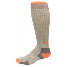 Carolina Ultimate Men's Crew Socks 1 Pair, Grey/Orange, Men's 9-13