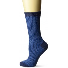 Columbia Micro-Poly Super Soft Ribbed Crew Sock 3 Pair, W9-11, Navy