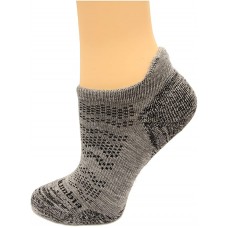 Columbia Merino Wool Tab No Show Socks, Grey, Small, 1 Pair