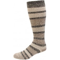 Columbia Super Soft Micropoly Canyon Stripe Knee High Socks, Black, W 9-11 Women Shoe Size 4-10, 2 Pair