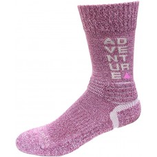 Columbia Adventure Hike Crew Lightweight Socks, Wild Iris, Medium Shoe Size Men 6-9 / Women 8-11.5, 1 Pair