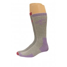 Ducks Unlimited Ladies Full Cushion Wool Blend Socks, 2 Pair, Lilac/Fuschia, Medium, W 6-9 / M 4-9