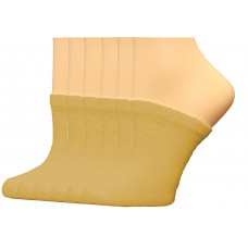 FeetPeople Premium Clog Socks 6 Pair, Nude