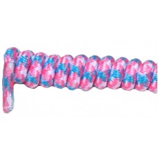 FeetPeople Curly Laces, White/Pink/Skyblue