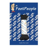 FeetPeople Brogue Casual Dress Laces, Black