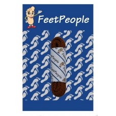 FeetPeople Brogue Casual Dress Laces, Brick