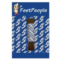 FeetPeople Brogue Casual Dress Laces, Dark Tan