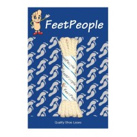 FeetPeople Brogue Casual Dress Laces, Ivory