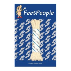 FeetPeople Brogue Casual Dress Laces, Ivory