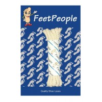 FeetPeople Brogue Casual Dress Laces, Light Bone