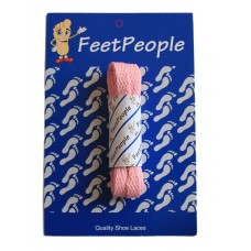 FeetPeople Flat Laces For Boots And Shoes, Pink