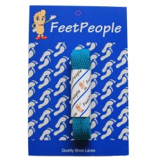 FeetPeople Flat Laces For Boots And Shoes, Teal