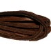 FeetPeople Leather Shoe/Boot Laces, Chocolate Brown