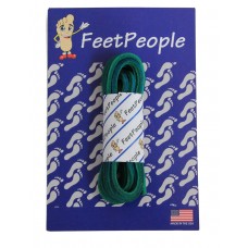 FeetPeople Leather Shoe/Boot Laces, Green