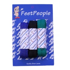 FeetPeople Flat Lace Bundle, 3 Pr, Seahawks
