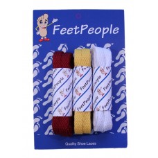 FeetPeople Flat Lace Bundle, 3 Pr, Washington FootBall Team
