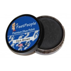 FeetPeople Premium Shoe Polish, 1.625 Oz., Dark Brown