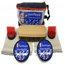 FeetPeople Premium Leather Care Kit with Travel Bag, Neutral