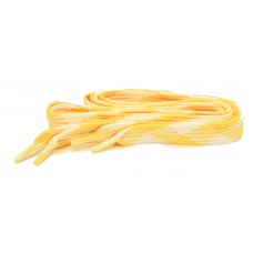 FeetPeople High Quality Fat Laces For Boots And Shoes, Neon Yellow/White Argyle