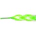 FeetPeople Glow Flat Laces, Neon Green Argyle