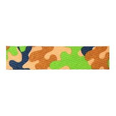 FootGalaxy Green Camouflage Printed Shoe Laces