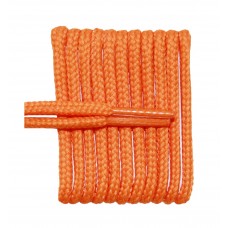 FootGalaxy High Quality Round Laces For Boots And Shoes, Pumpkin Orange