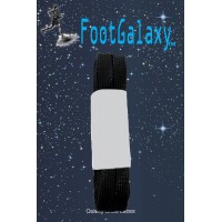 FootGalaxy Strong Flat Laces, Black Reinforced w/ Black Kevlar