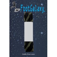 FootGalaxy Strong Flat Laces, Black Reinforced w/ Natural Kevlar