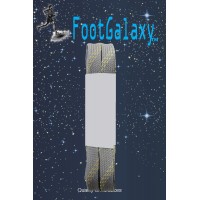 FootGalaxy Strong Flat Laces, Gray Reinforced w/ Natural Kevlar