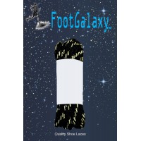 FootGalaxy Strong Round Laces, Black Reinforced w/ Natural Kevlar