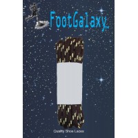 FootGalaxy Strong Round Laces, Brown Reinforced w/ Natural Kevlar