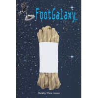 FootGalaxy Strong Round Laces, Tan Reinforced w/ Natural Kevlar