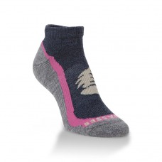 Hiwassee Lightweight Signature Low Socks 1 Pair, Navy/Pink, Medium