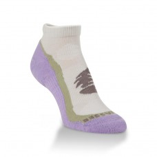 Hiwassee Lightweight Signature Low Socks 1 Pair, Purple/Natural, Medium