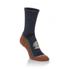 Hiwassee Lightweight Signature Mini Crew Socks 1 Pair, Rust/Navy, X-Large 