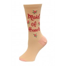 HotSox Maid Of Honor Socks, Blush, 1 Pair, Women Shoe 4-10