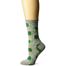 HotSox Womens Turtles Socks, Sweatshirt Grey Heather, 1 Pair, Womens Shoe 4-10