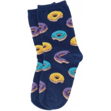 HotSox Kids Donut(S/M) Socks, Dark Blue, 1 Pair, Small/Medium