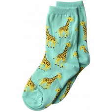 HotSox Kids Giraffe(S/M) Socks, Mint, 1 Pair, Small/Medium
