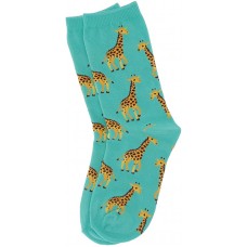 HotSox Kids Giraffe(M/L) Socks, Mint, 1 Pair, Medium/Large